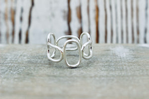 Sterling Silver Geometric Ring