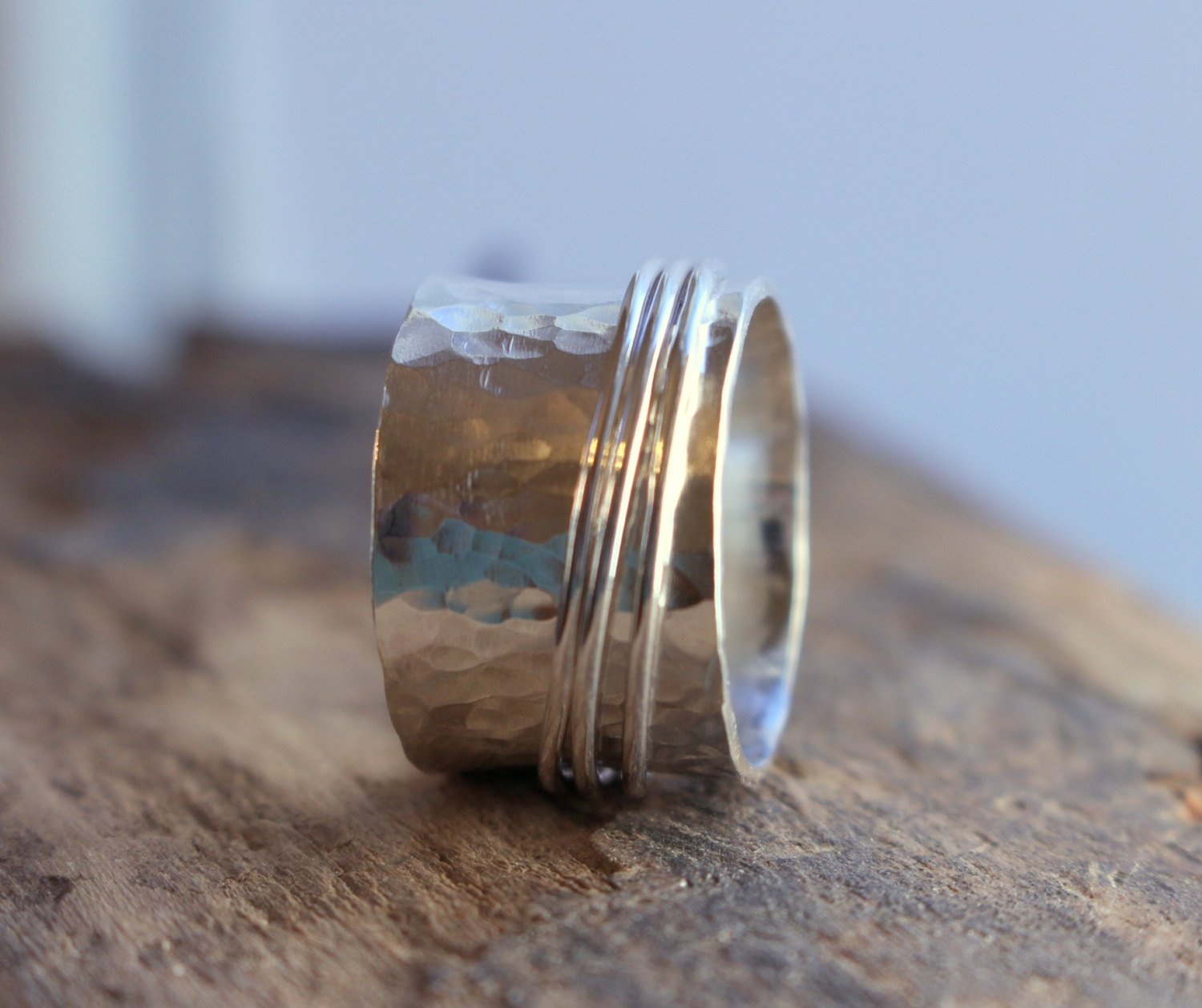Sterling spinner ring
