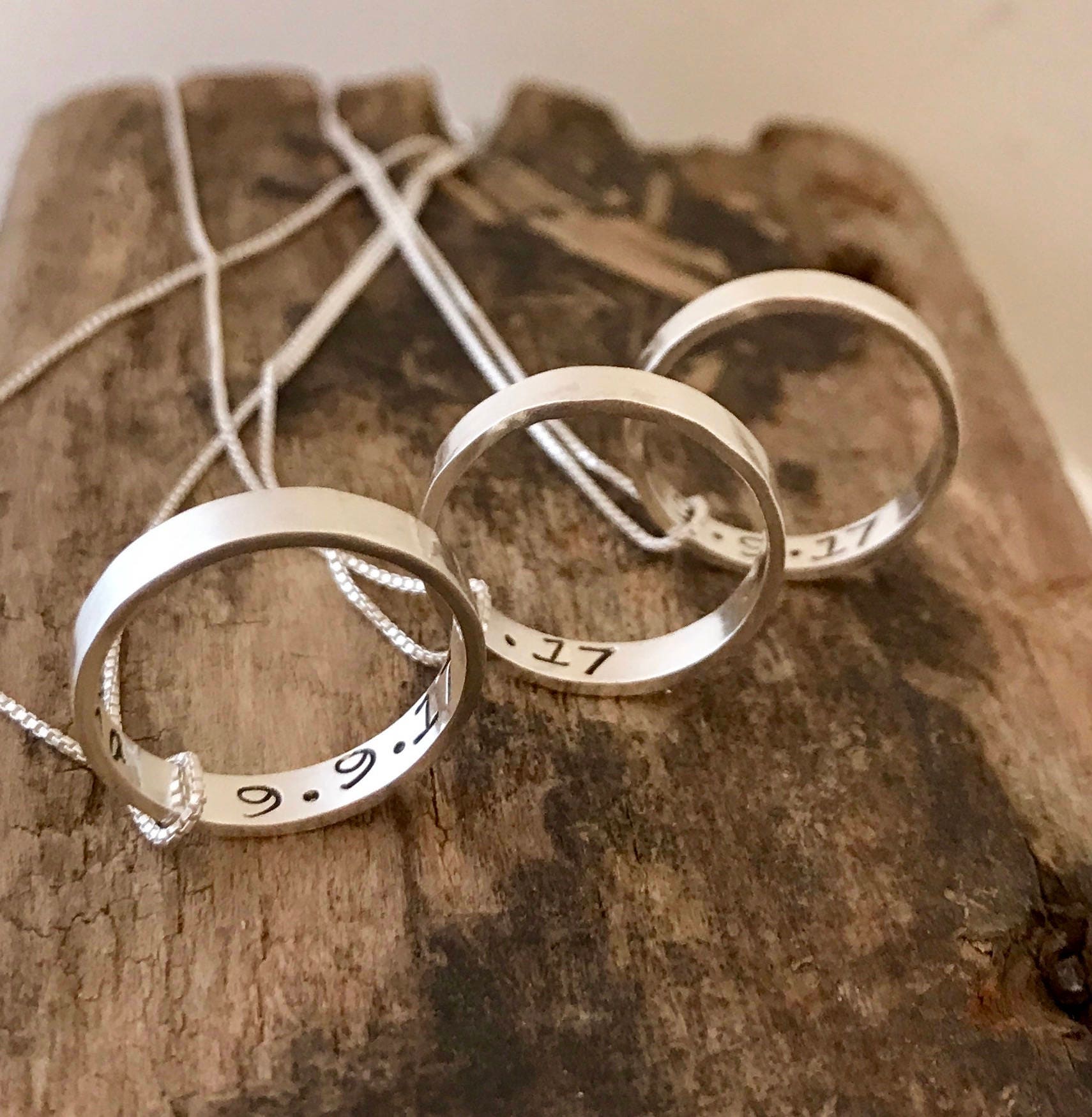 Personalized Open Circle Necklace
