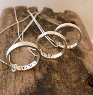 Personalized Open Circle Necklace