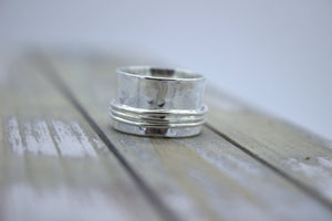 Sterling spinner ring