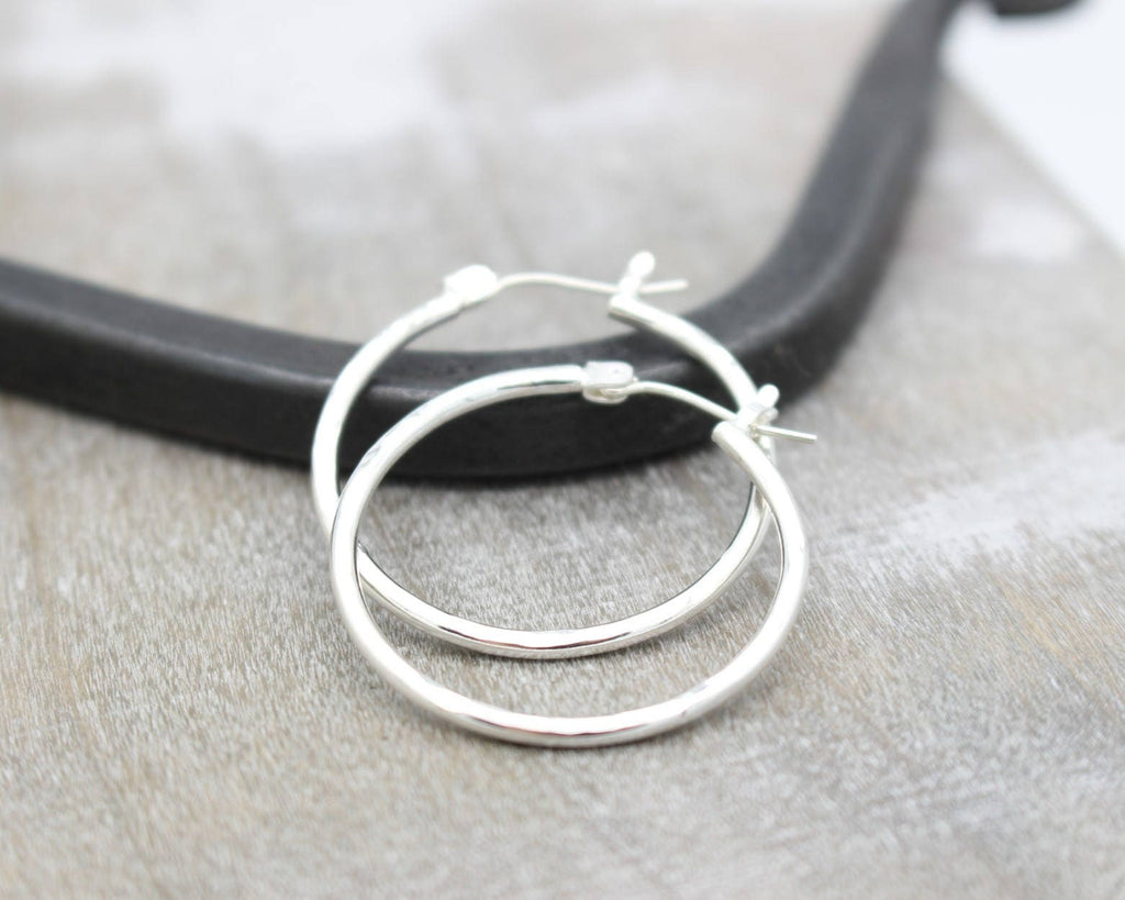 1” Latch Hoop Earrings