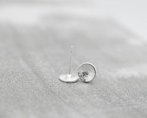Brushed Silver Studs
