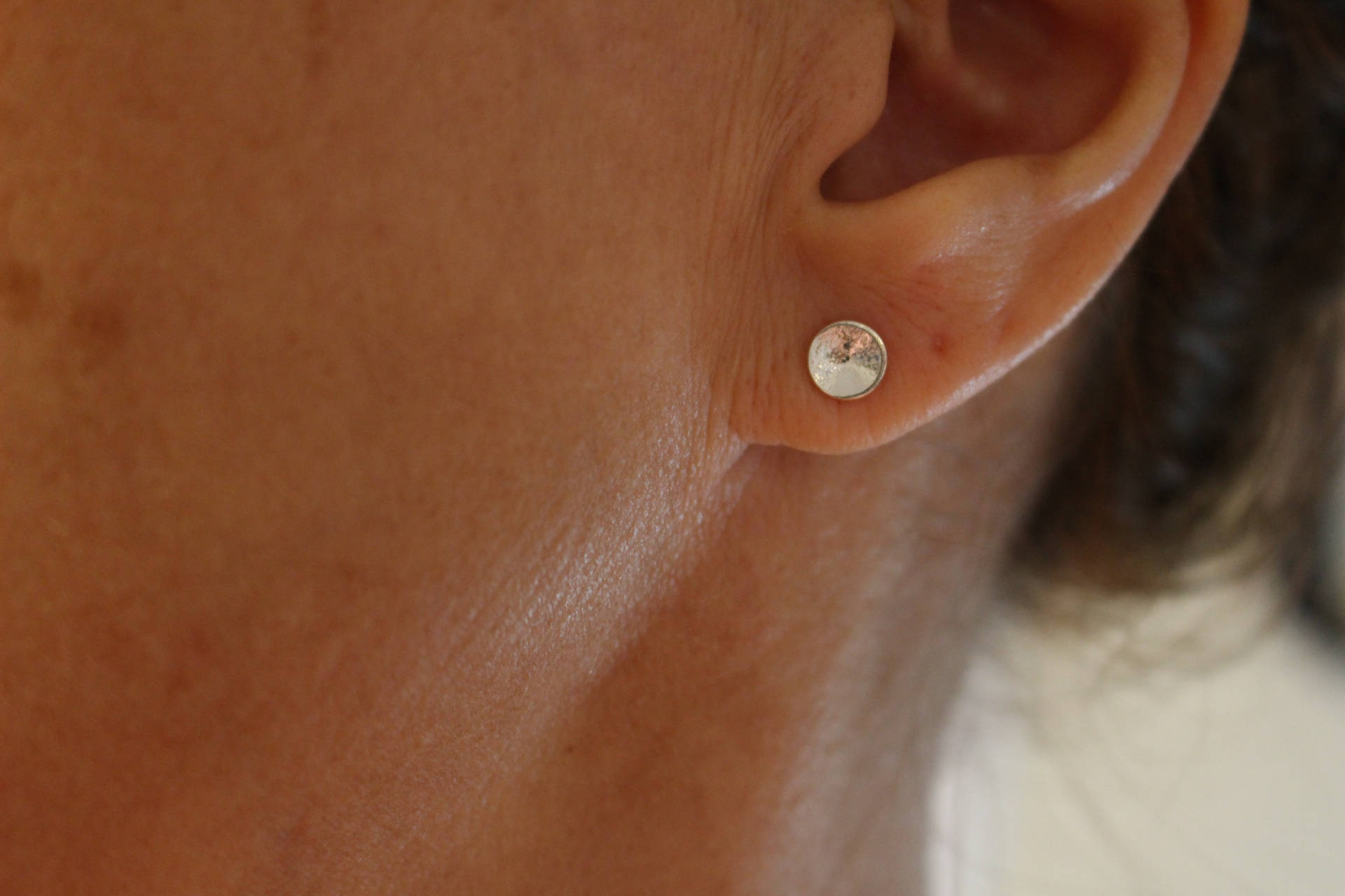 Brushed Silver Studs