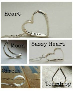 Personalized Open Circle Necklace