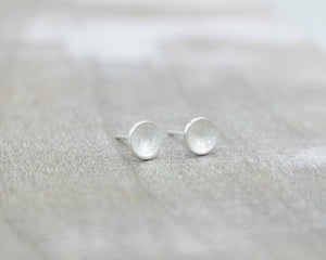 Brushed Silver Studs