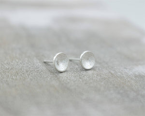 Brushed Silver Studs
