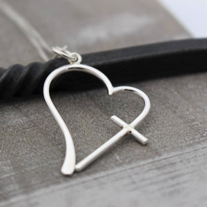Cross Heart Necklace