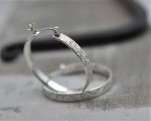 Floral Hoop Earrings