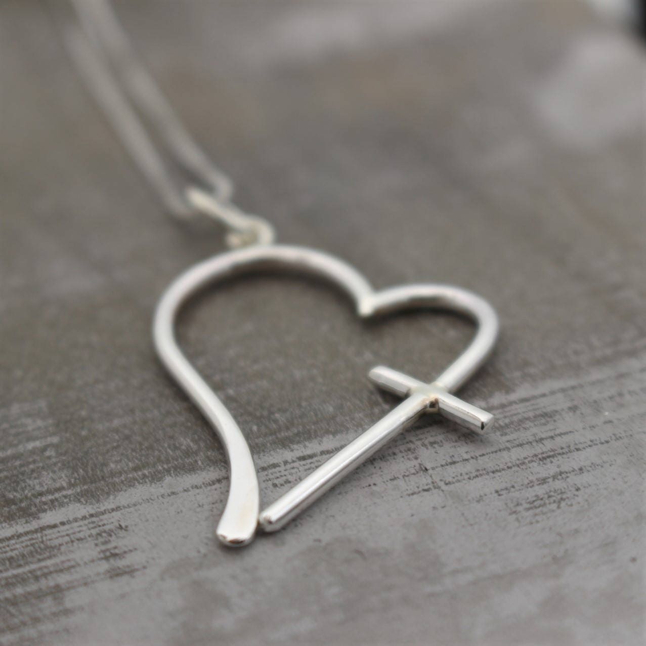 Cross Heart Necklace