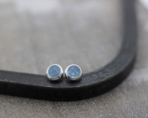 Aquamarine Stud Earrings