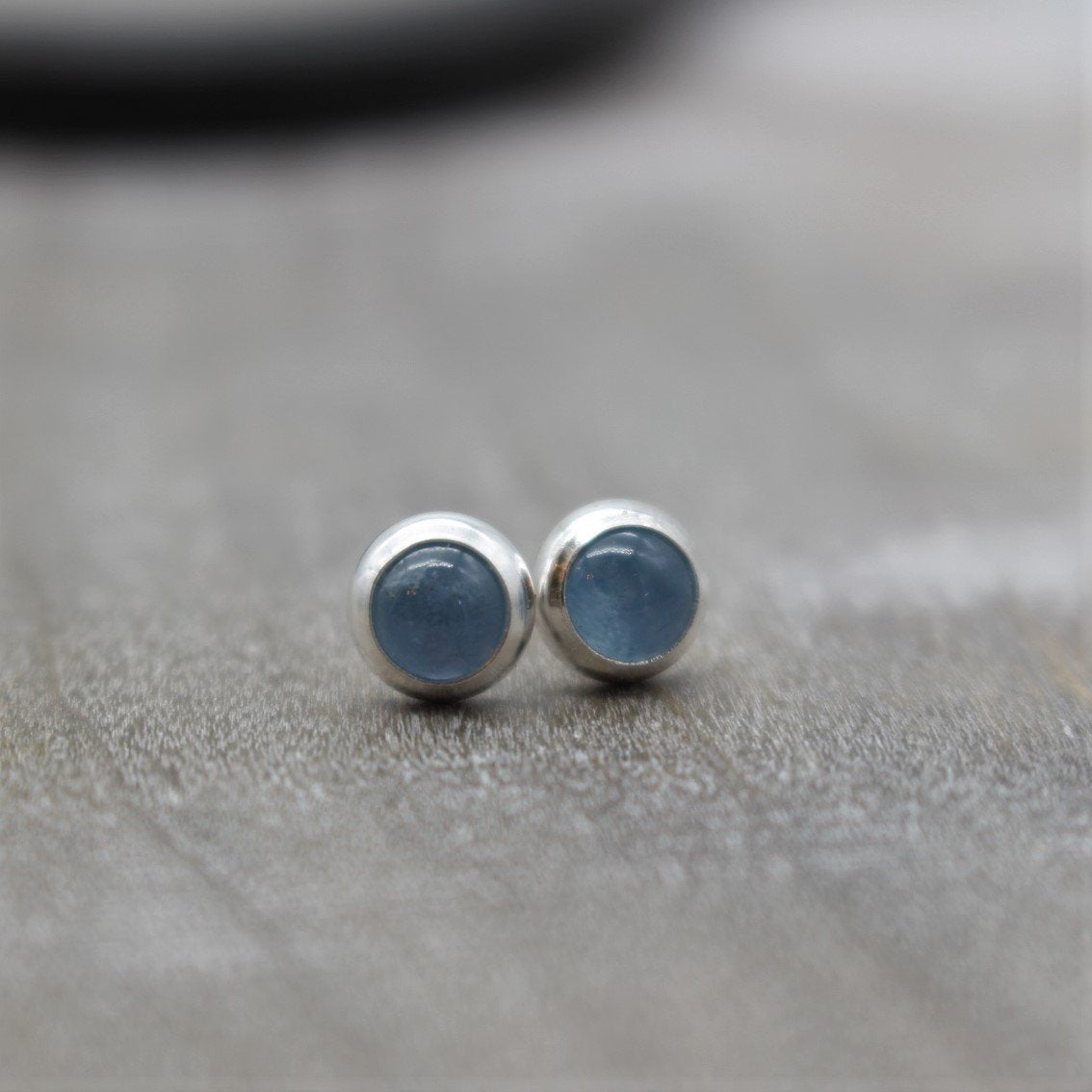 Aquamarine Stud Earrings