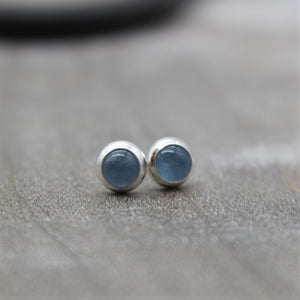 Aquamarine Stud Earrings