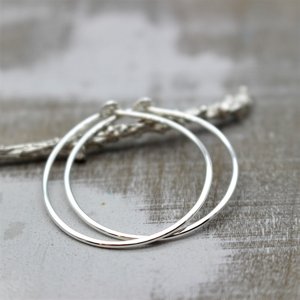 Everyday Sterling silver hoop earrings