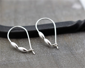 Tiny silver earrings - gift for her - silver dangle earrings - tiny earrings - jewelry sale - small silver hoops