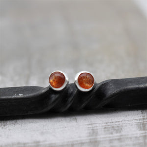 5mm Sunstone Studs Earrings