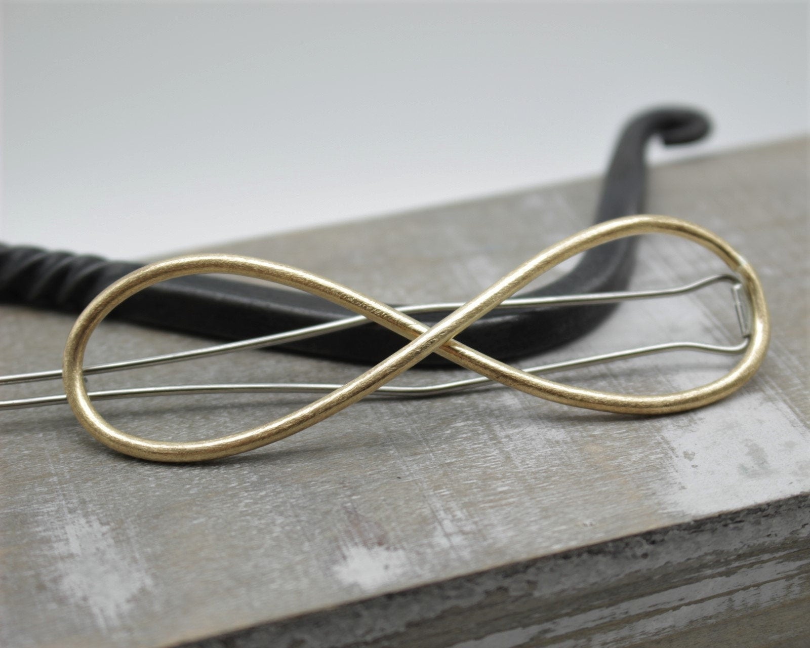 LARGE Golden Infinity Barrette