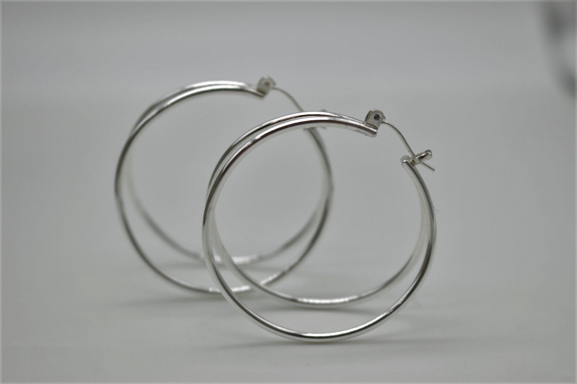 Large Double Hoop Earrings