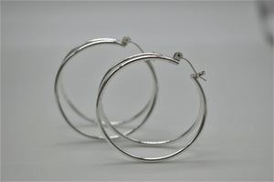 Large Double Hoop Earrings