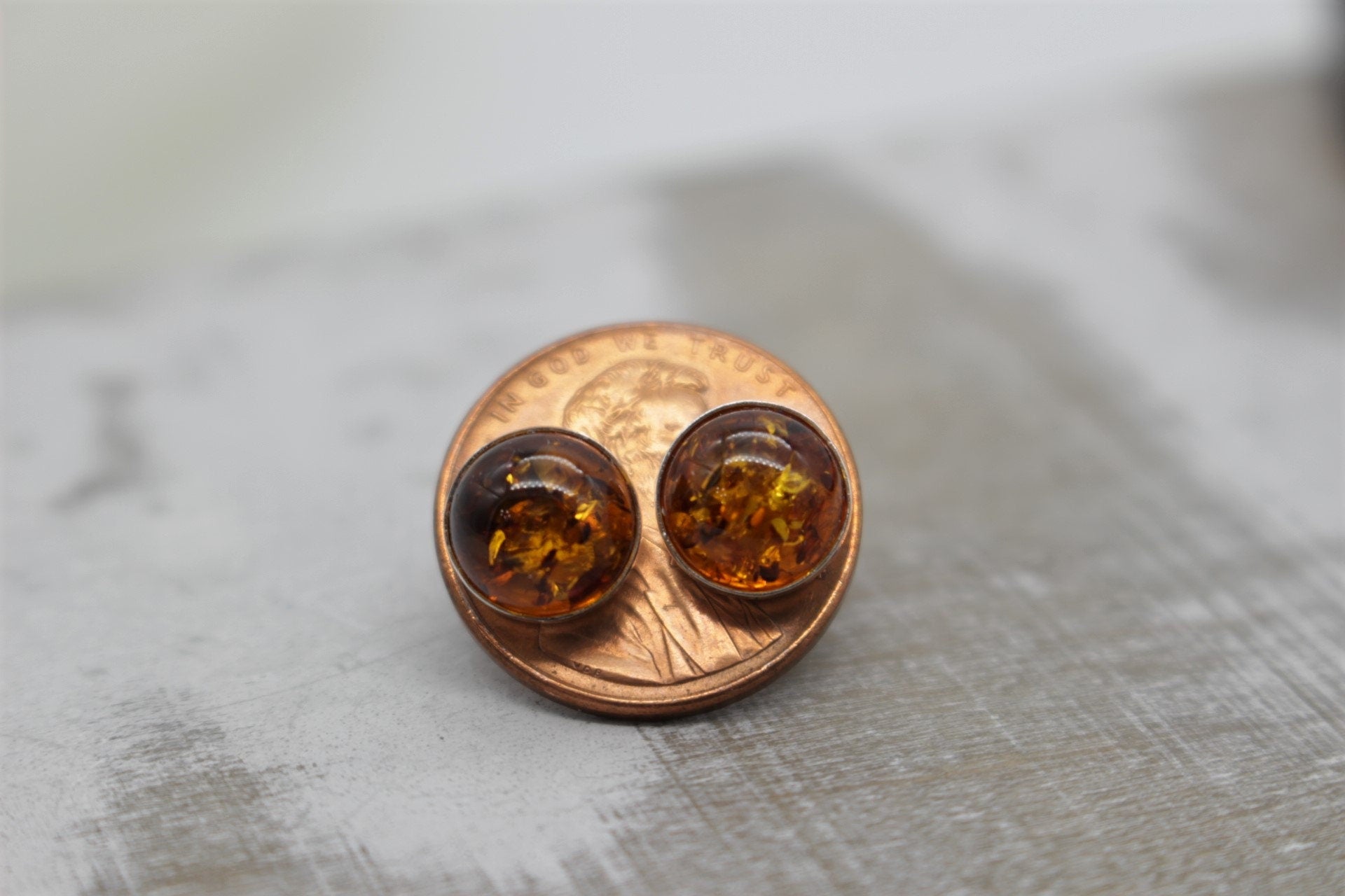 Large Black Onyx Stud Earrings