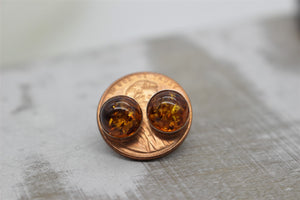 Large Black Onyx Stud Earrings