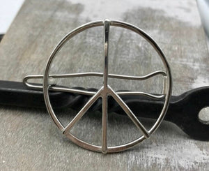 Medium Silver Barrette Hair Jewelry