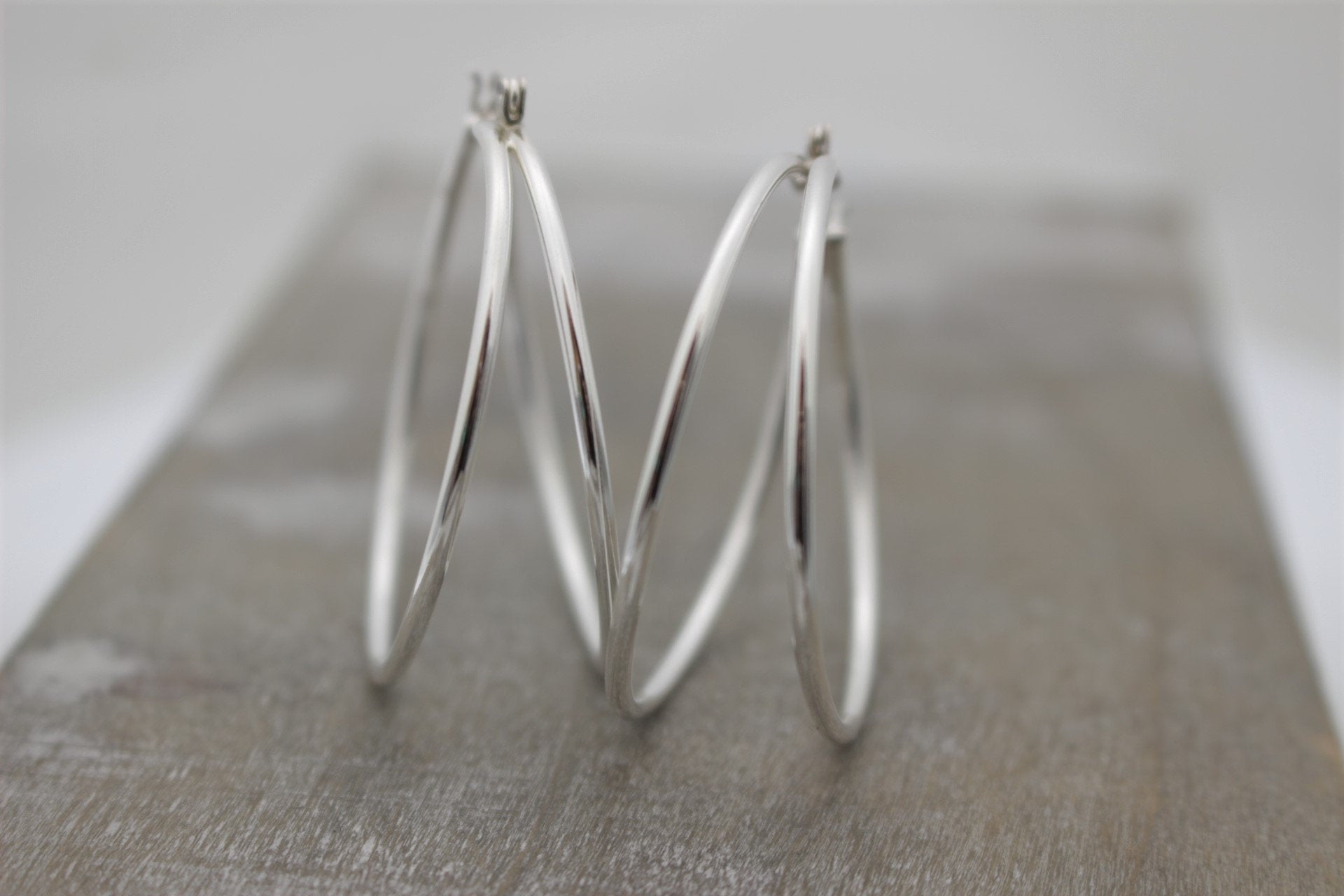 Large Double Hoop Earrings