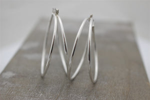 Large Double Hoop Earrings
