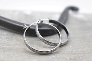 Patterned Hoop Earrings