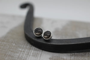 Black Moonstone 6mm Studs