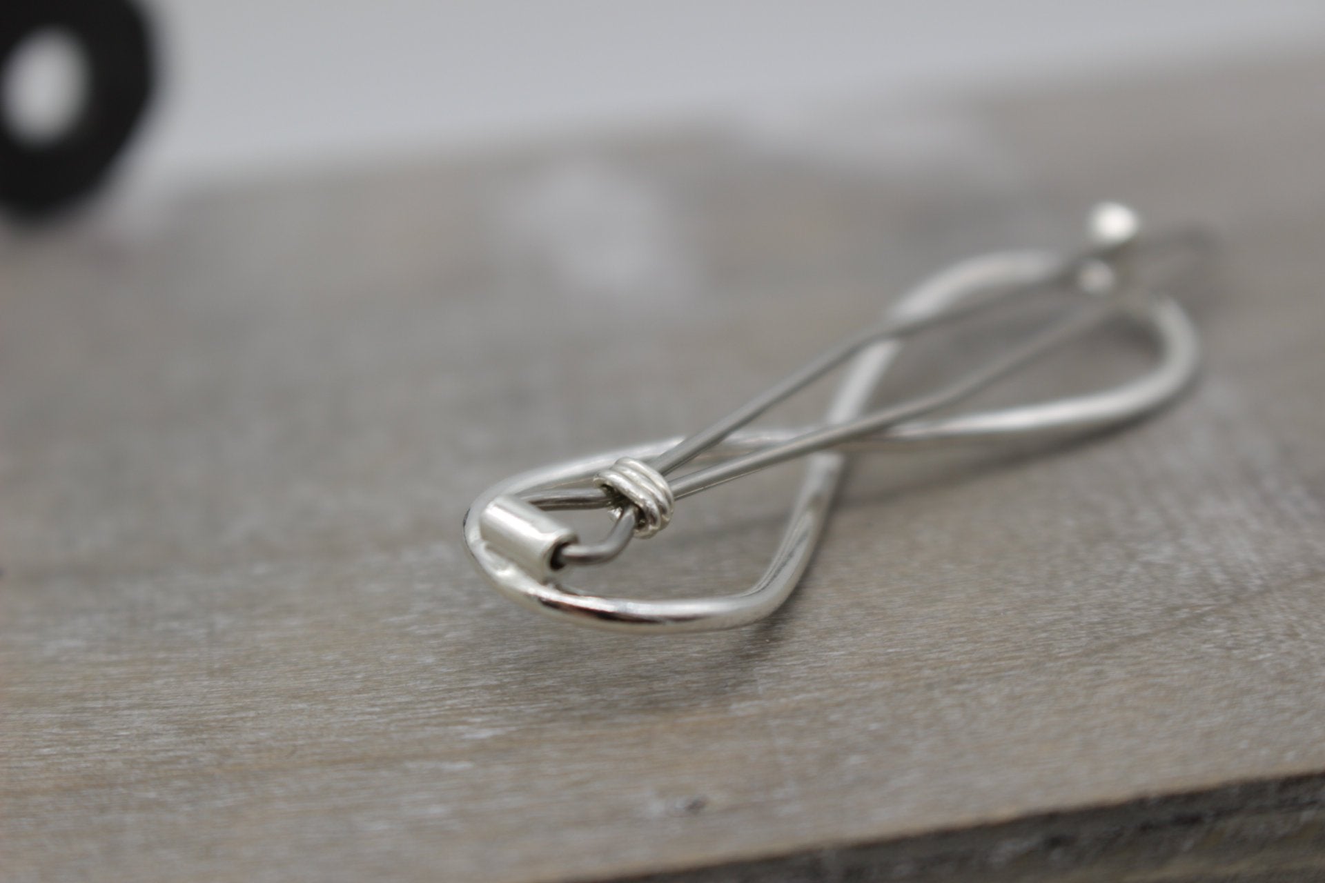 Medium Sterling Silver Infinity Barrette