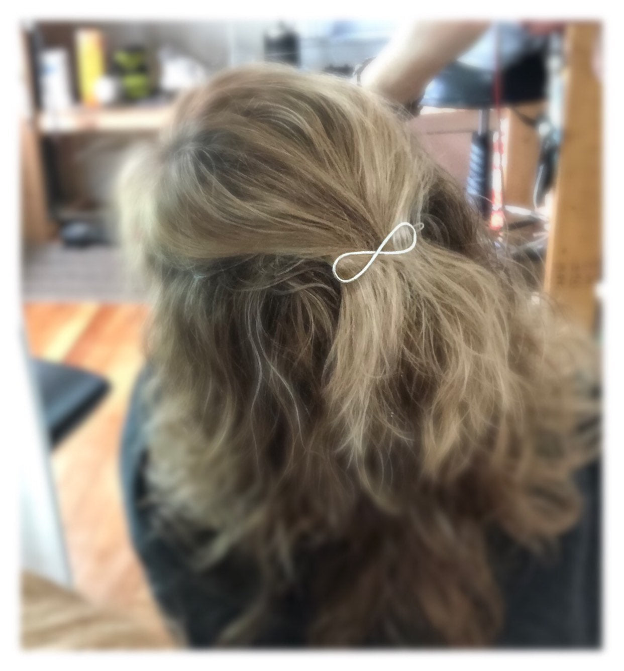 Medium Sterling Silver Infinity Barrette