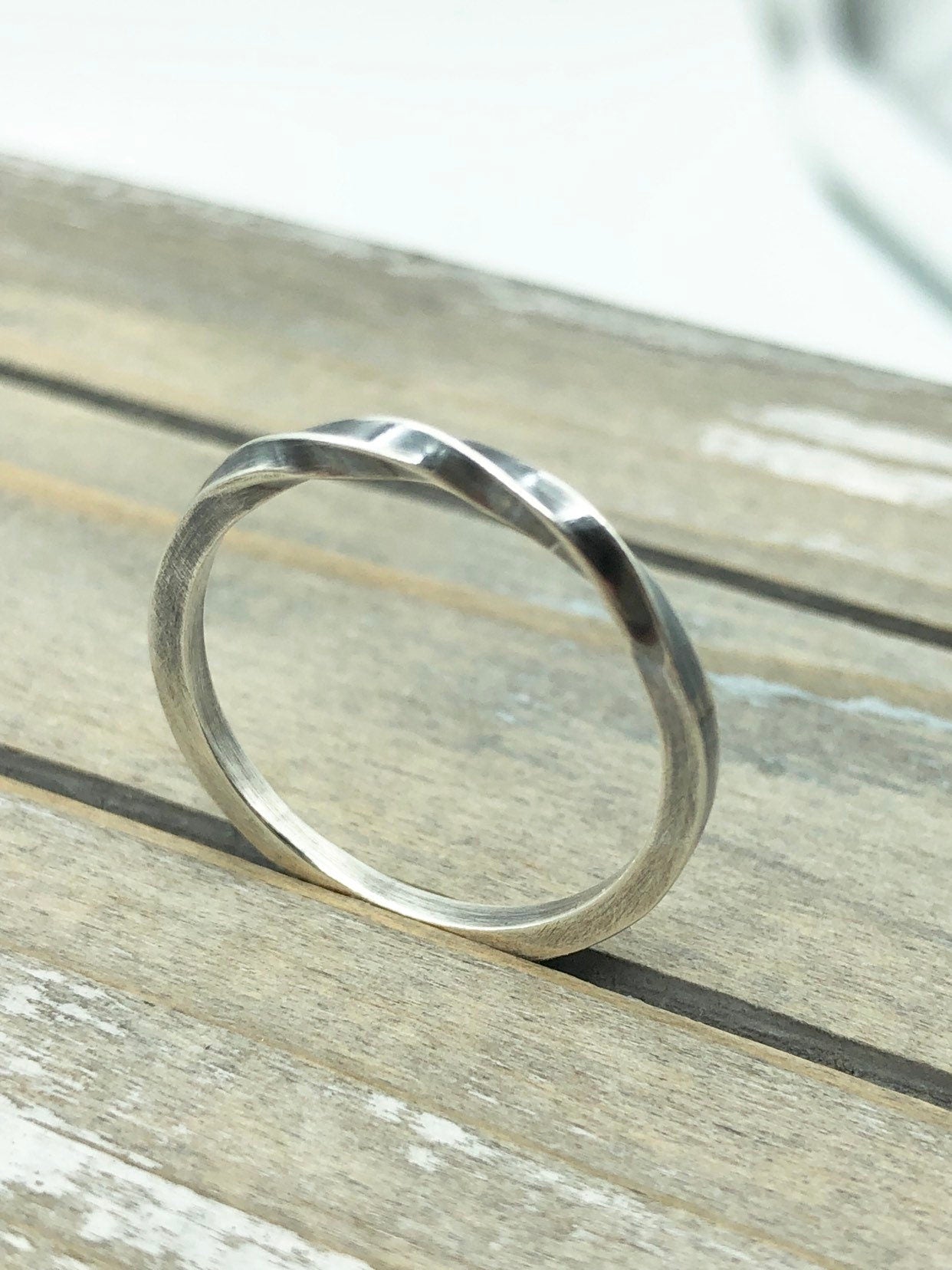 Simple silver ring - Sterling Silver Ring band - Gift For Her - stackable ring - Jewelry Sale - Stacking ring