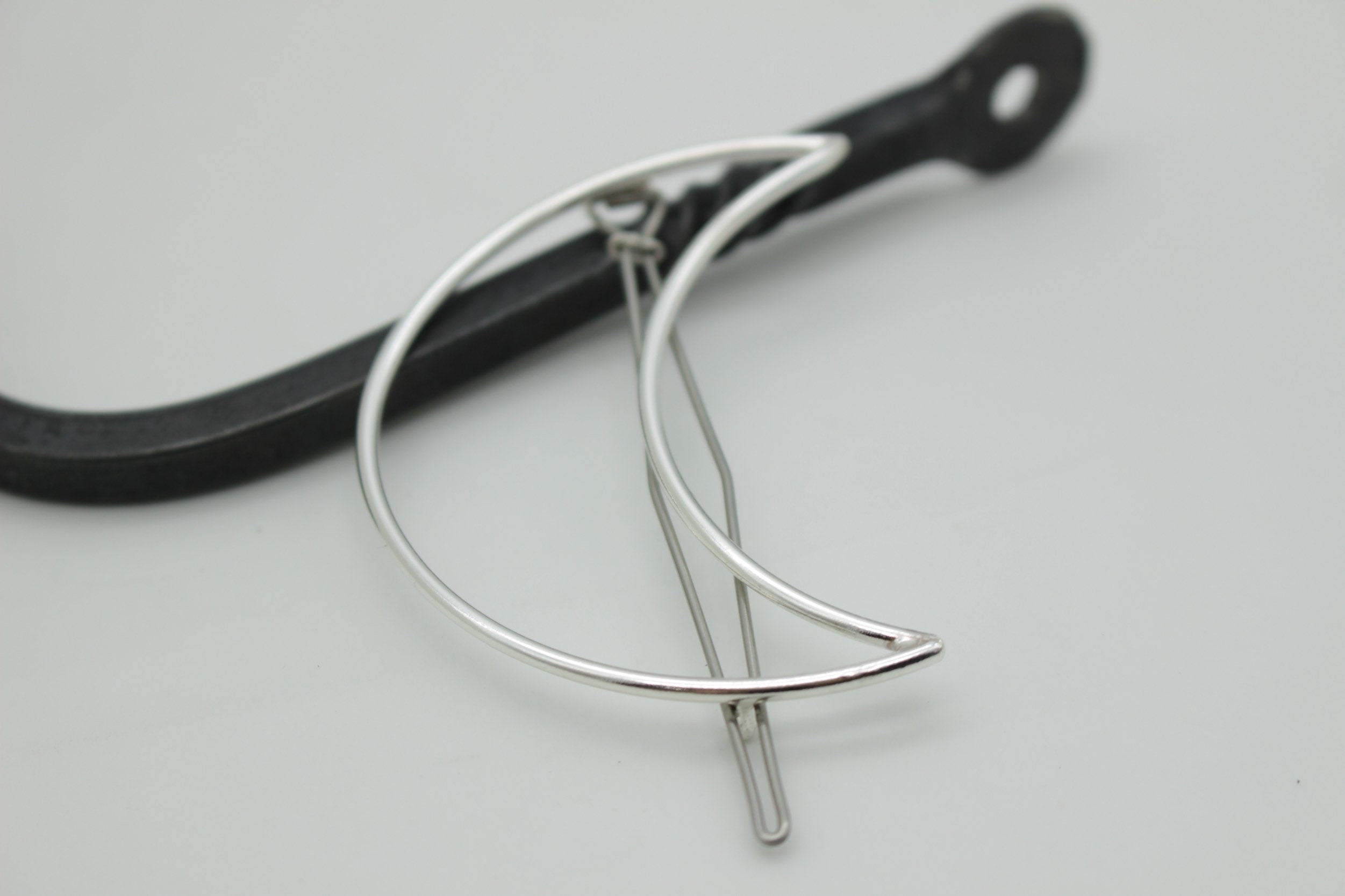 Large Crescent Moon Barrette
