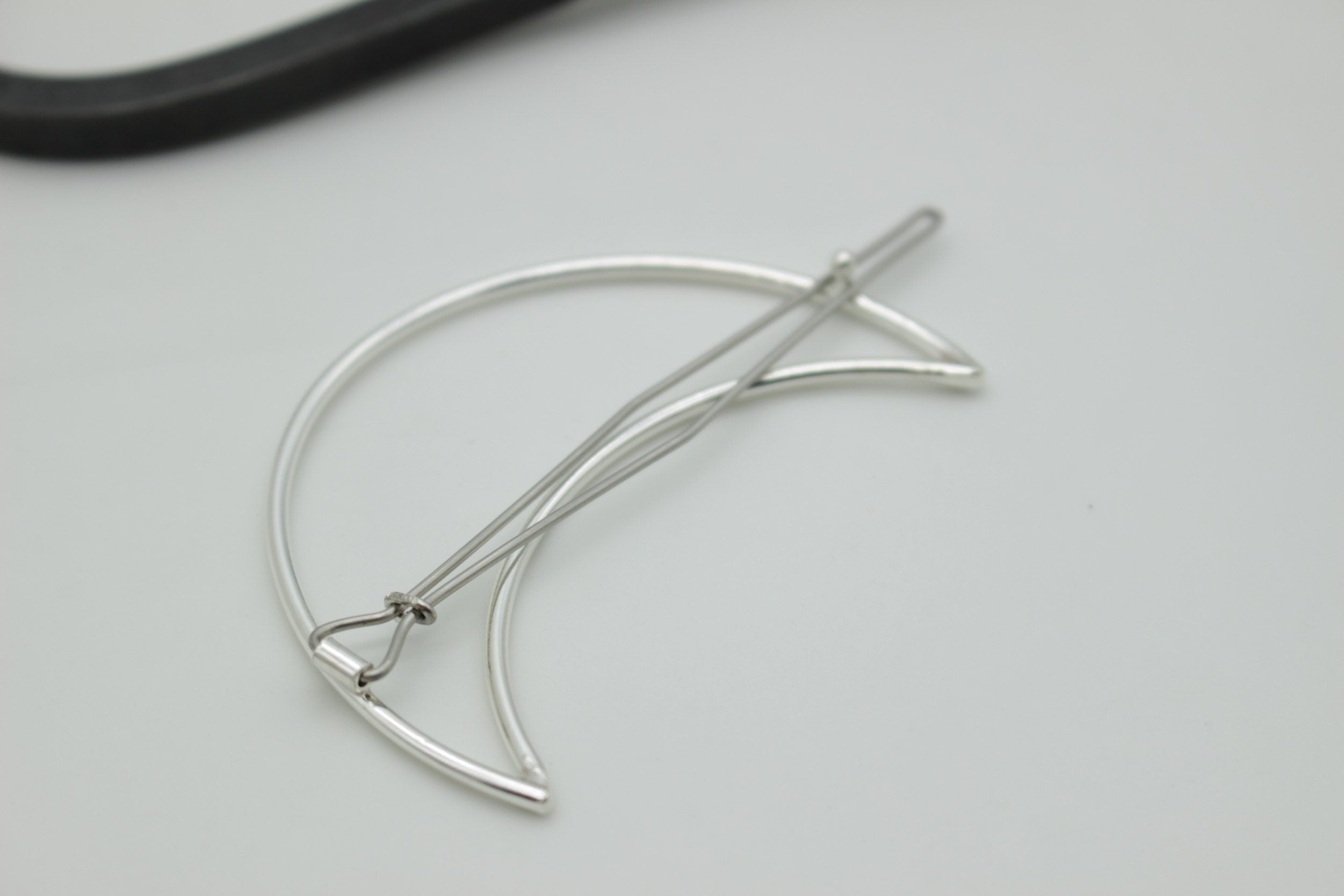 Large Crescent Moon Barrette