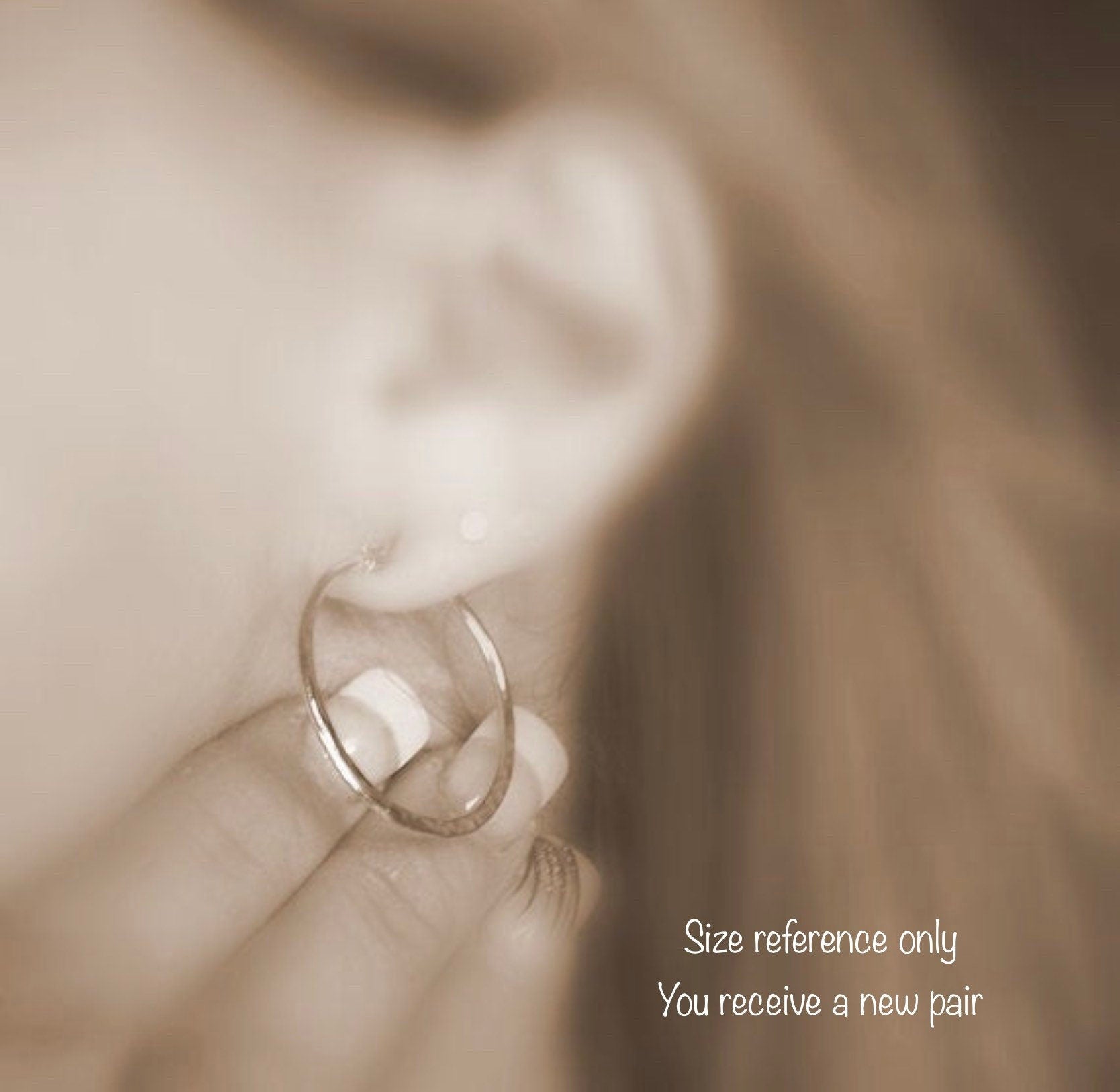 Simple Silver Hoop Earrings