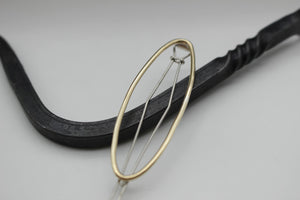 Medium oval Barrette