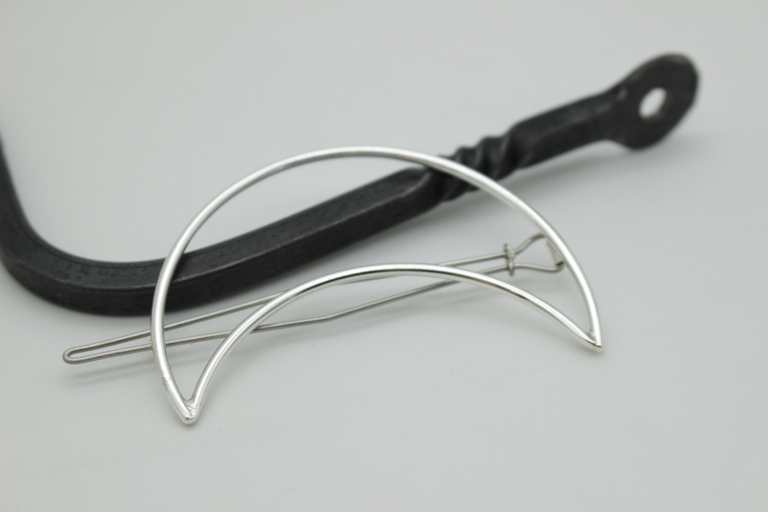 Large Crescent Moon Barrette