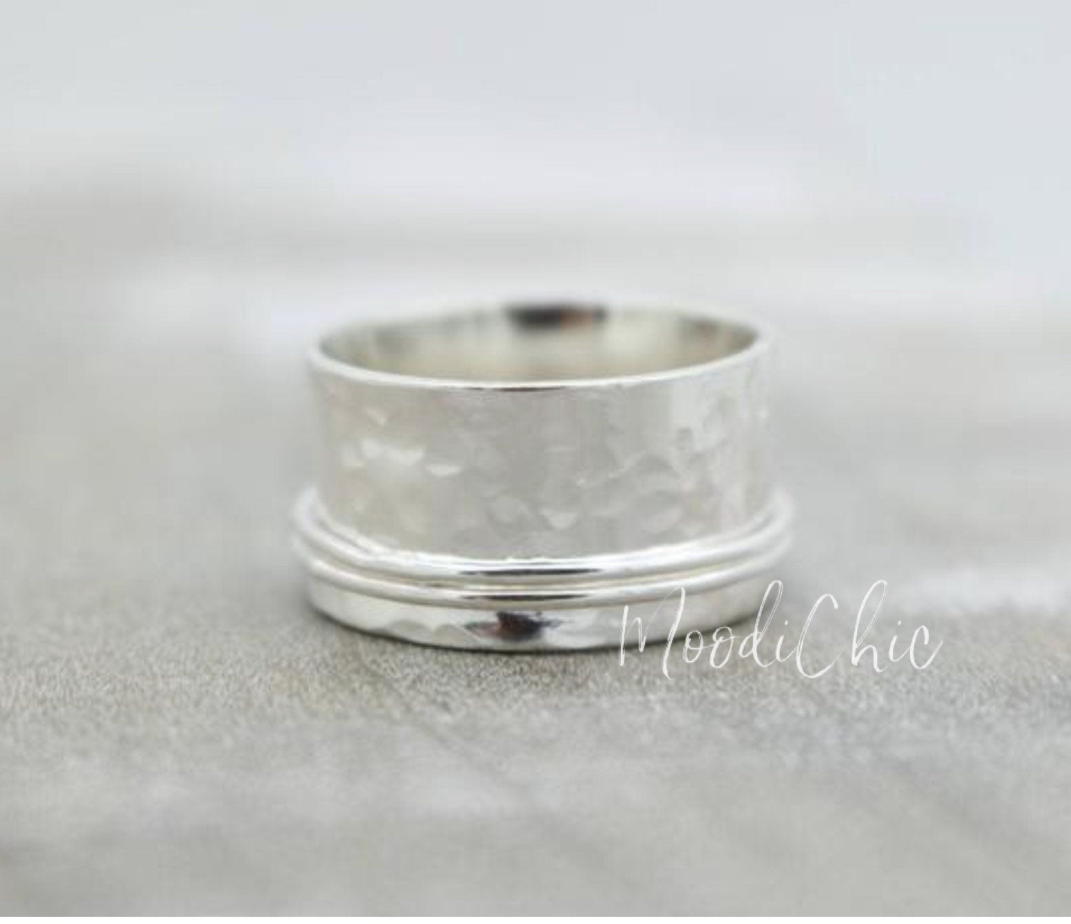 Silver Fiddle Ring