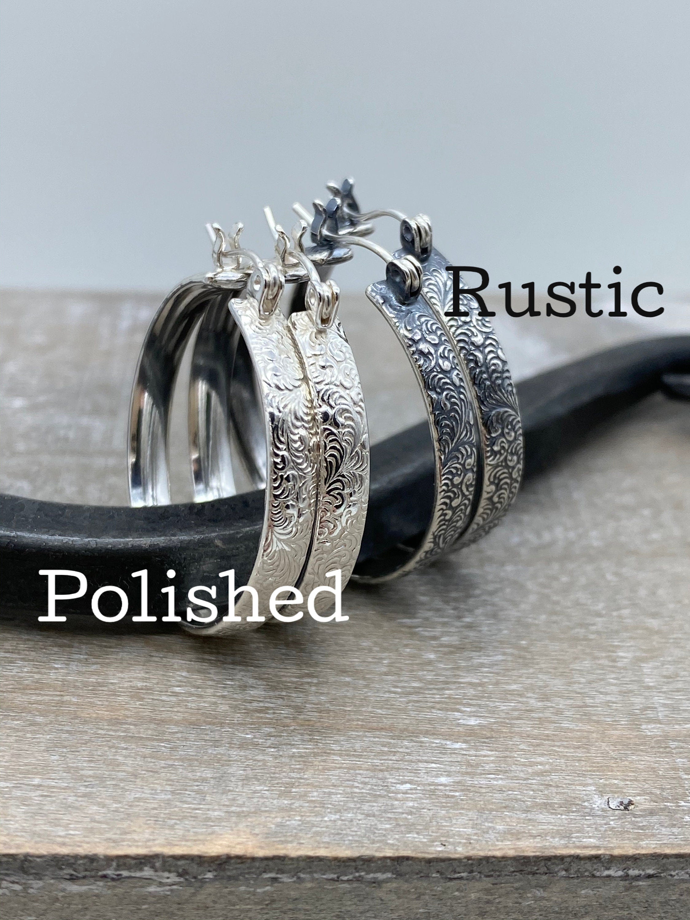 Floral Hoop Earrings