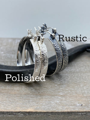 Floral Hoop Earrings