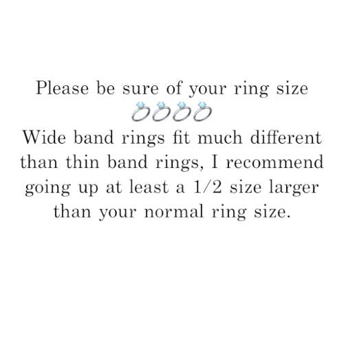 Silver Gold wide band Ring - Sterling Silver Meditation Ring - Gift for her - Spinner ring