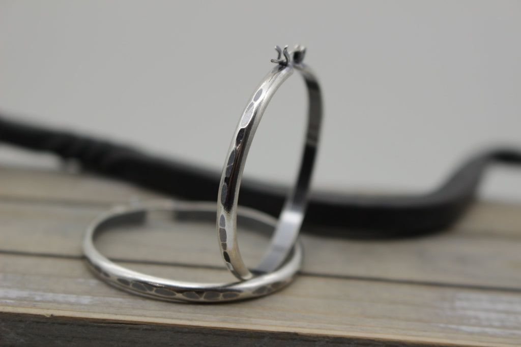 Large Hammered Hoops