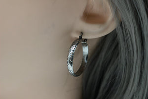 Patterned  Hoop Earrings