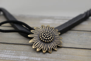 Sunflower Brass Hair tie - Hair elastic - Gift for her - hair accessory - hair jewelry - jewelry sale - tie elastic