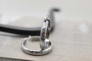 Patterned  Hoop Earrings