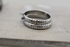 Patterned  Hoop Earrings
