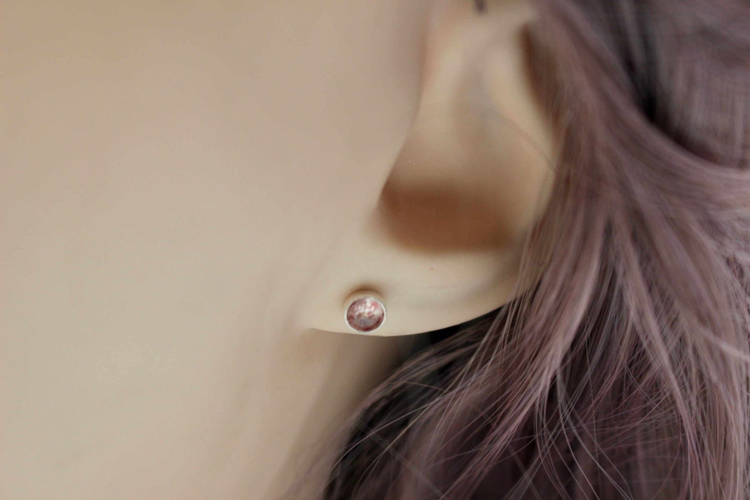 Amethyst 6mm Stud Earrings