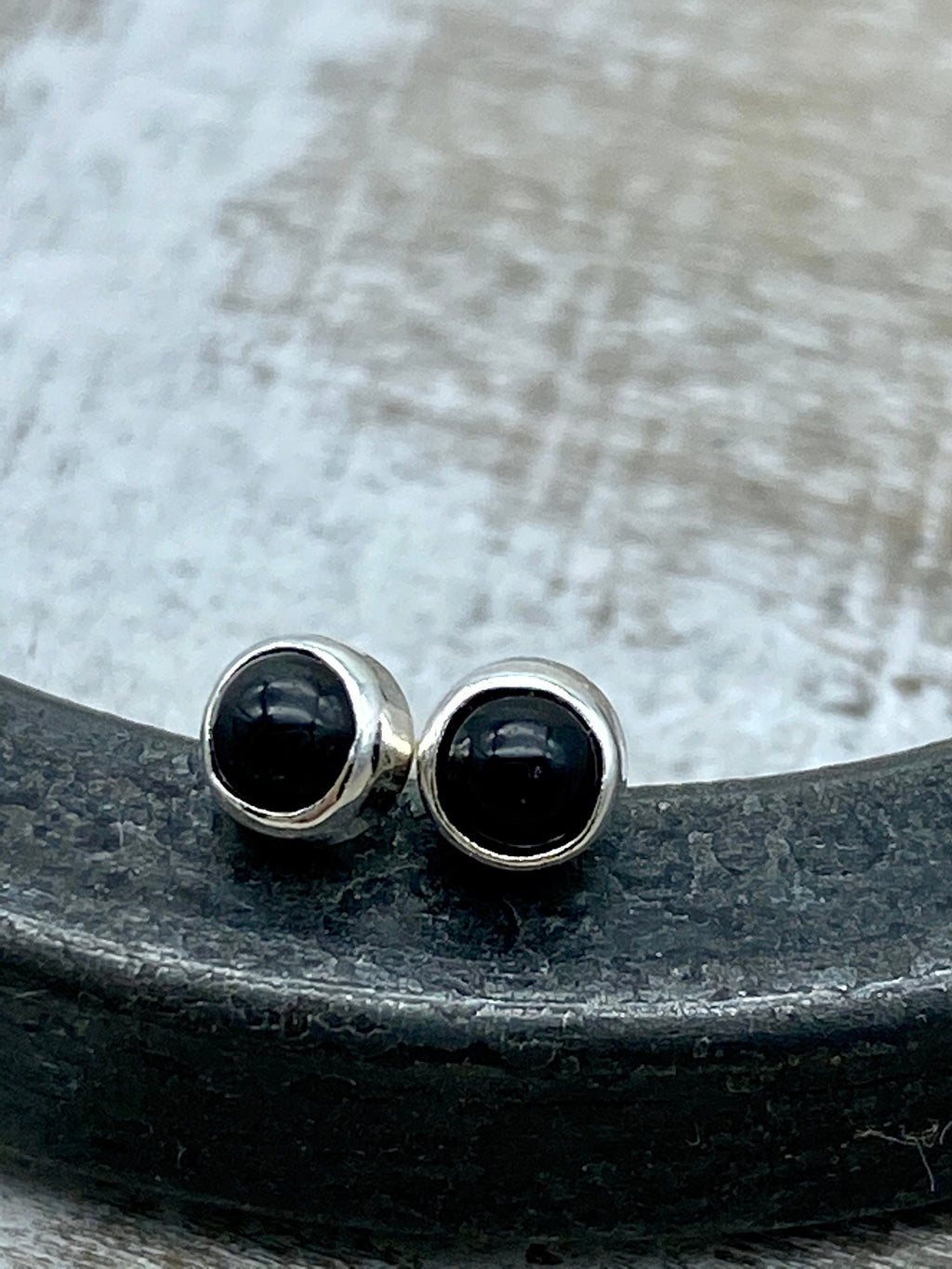 3mm Onyx Stud Earrings