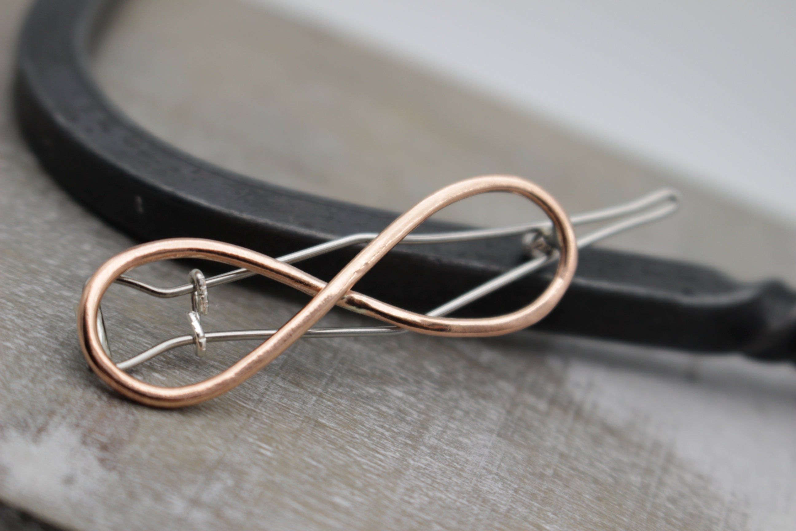 Petite copper barrette